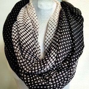 Polka Dot Ombre Infinity Scarf
